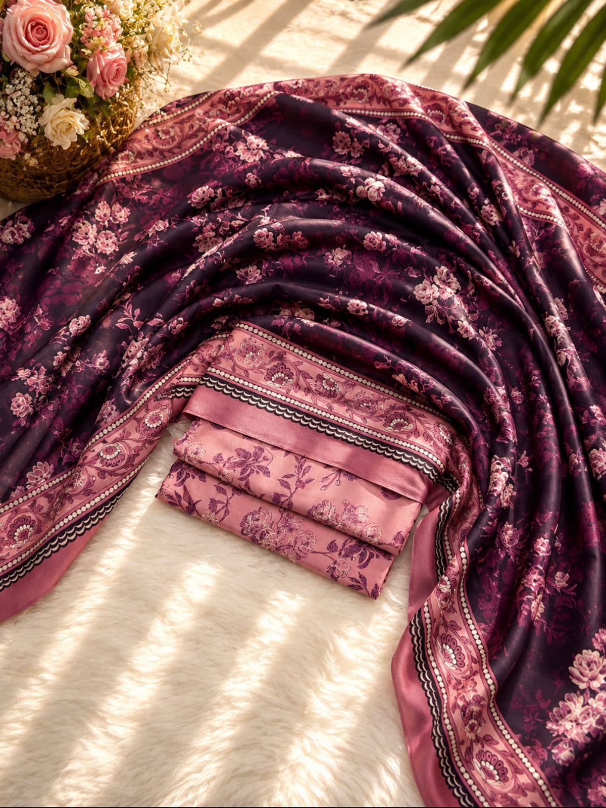 Orients & Mix Brand Printed Linen 3PC - Design 1