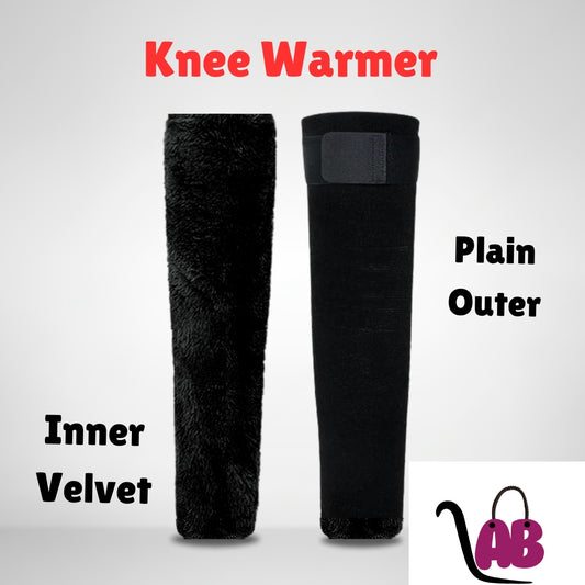 Warm Woolen Knee Pads with Belt for Winter and Pain Relief (Pair)